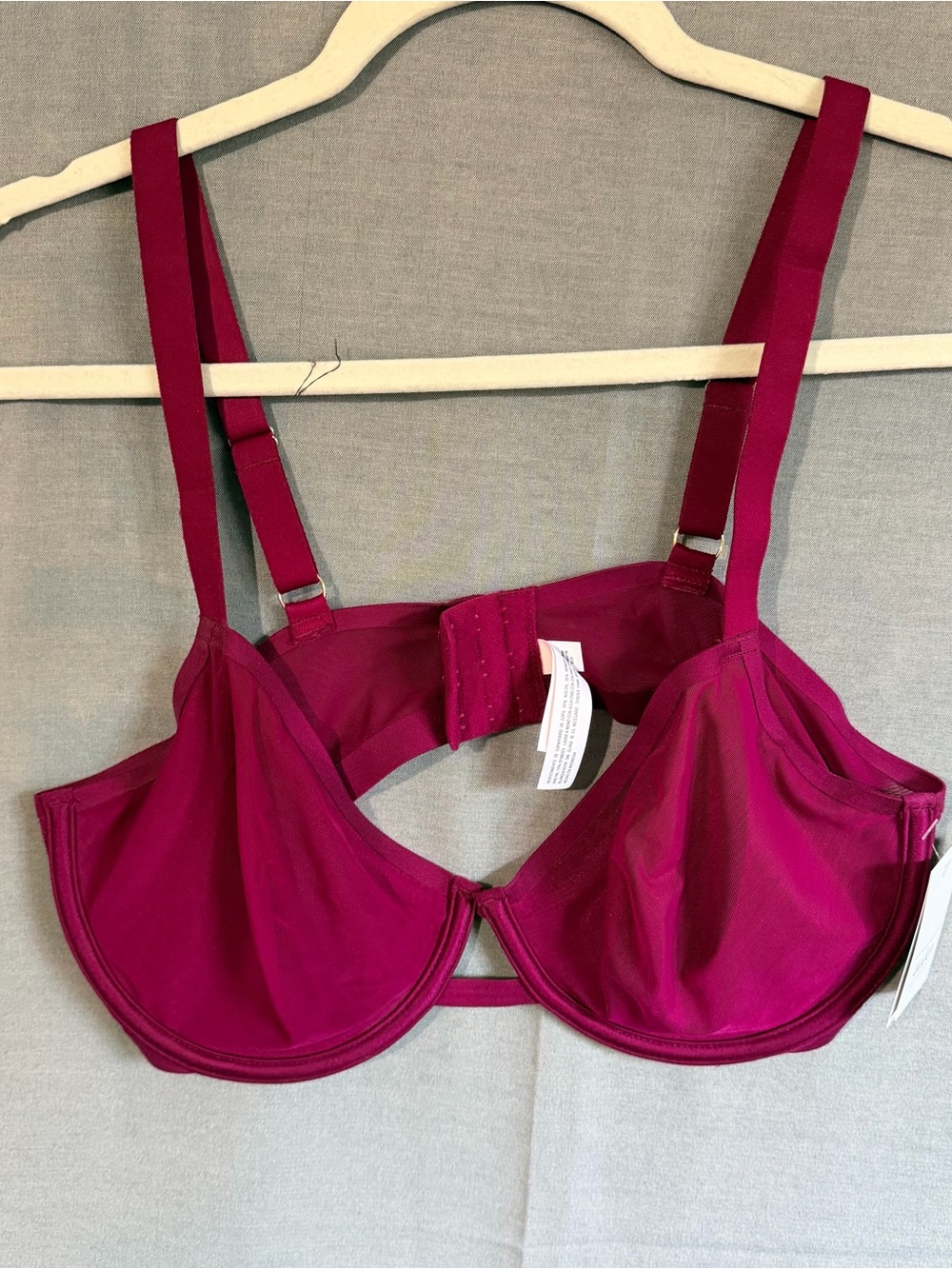 Auden 38D Women's Magenta Underwire Bra NWT